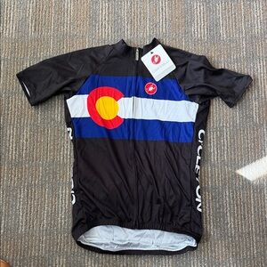 NWT Castelli Colorado Flag Cycling Jersey